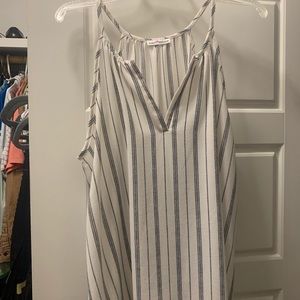 Hire and navy striped tank